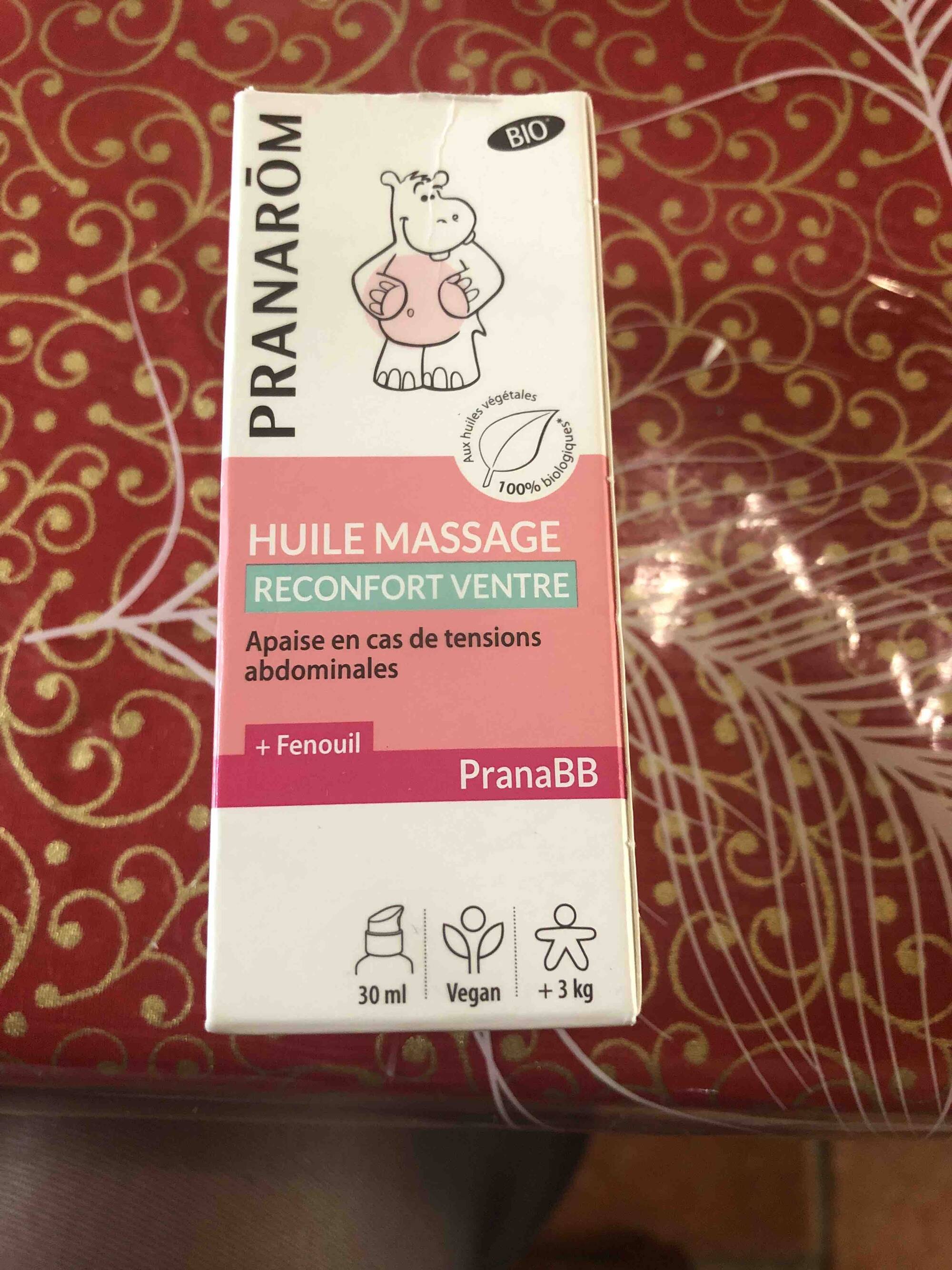 PRANARÔM - Huile massage reconfort ventre
