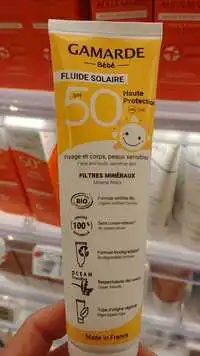 GAMARDE - Bébé - Fluide solaire SPF 50