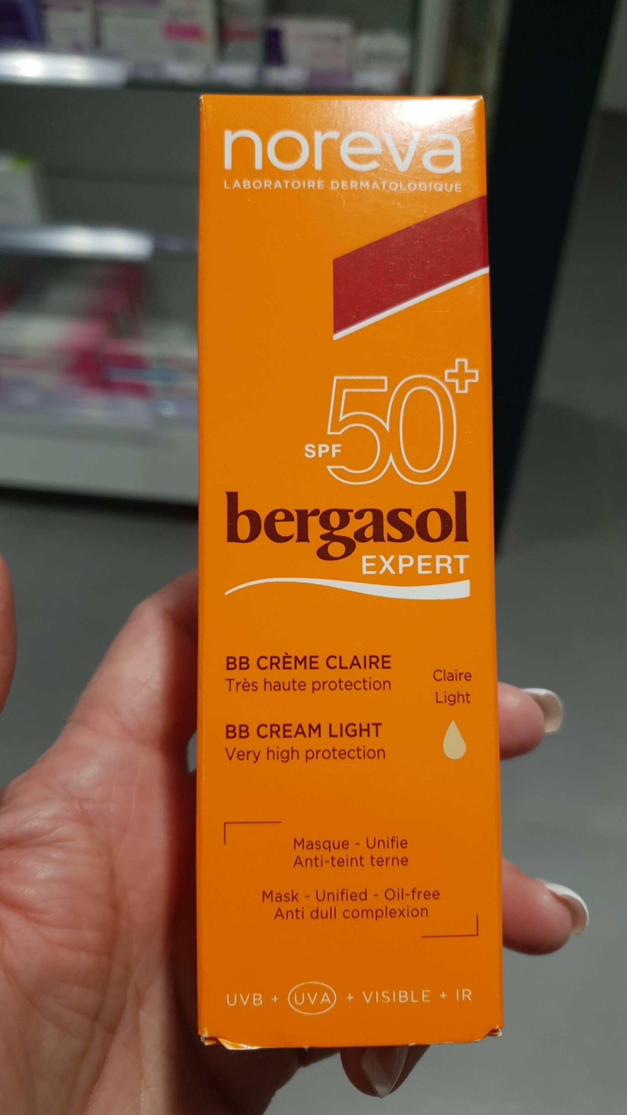 NOREVA - Bergasol expert - BB Crème claire SPF 50+