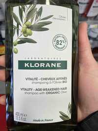 KLORANE - Vitalité - Cheveux affinés - Shampoing à l'Olivier Bio
