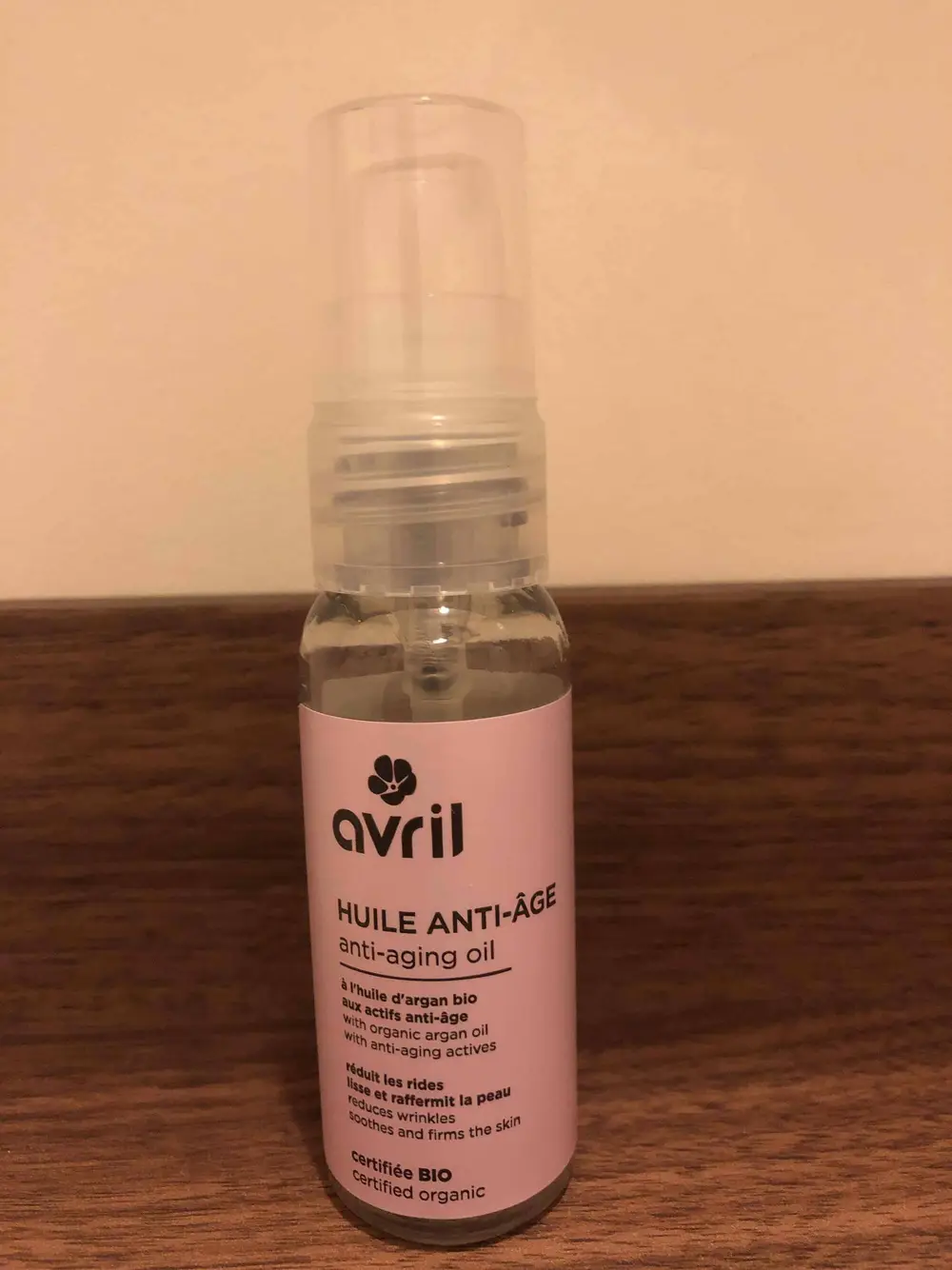 AVRIL - Huile anti-âge à l'huile d'argan bio