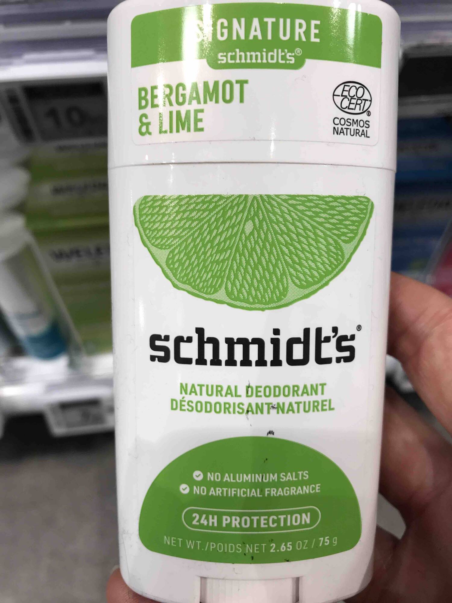 SCHMIDT'S - Signature - Bergamot & lime désodorisant naturel