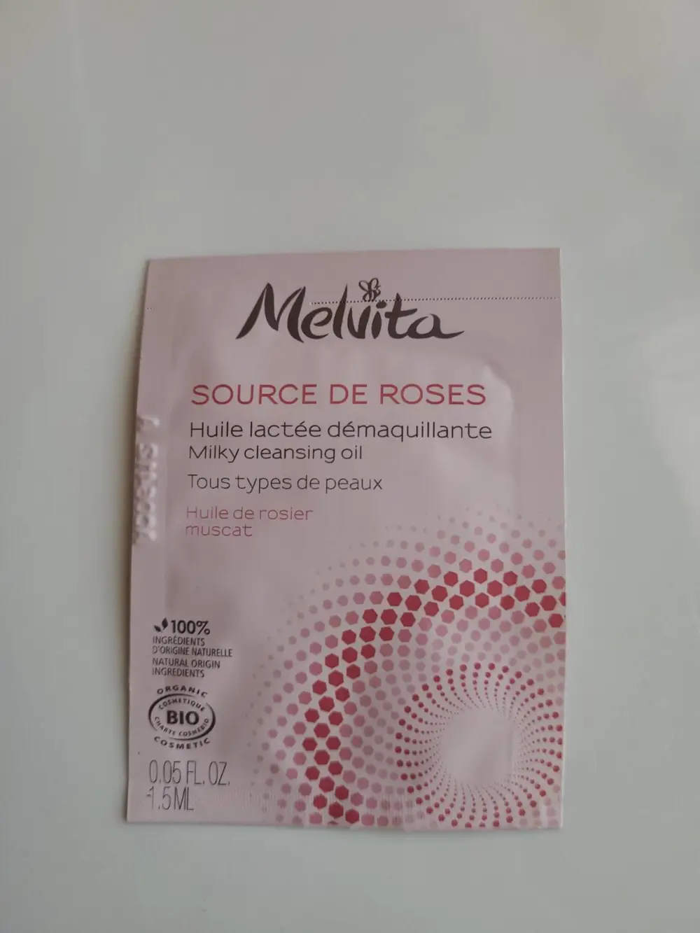 MELVITA - Source de roses - Huile lactée démaquillante 