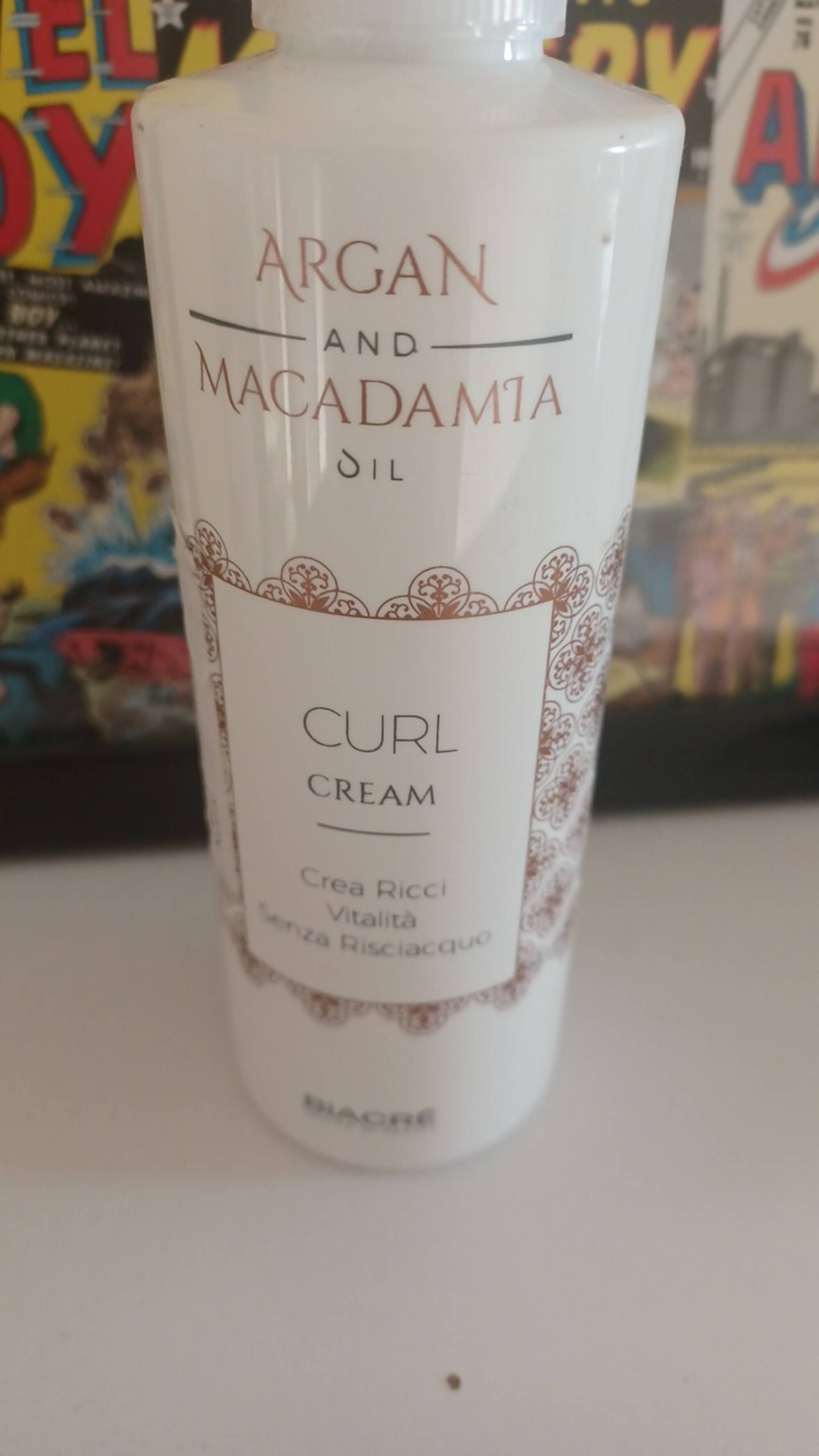 BIACRÈ - Argan and macadamia oil - Curl cream 