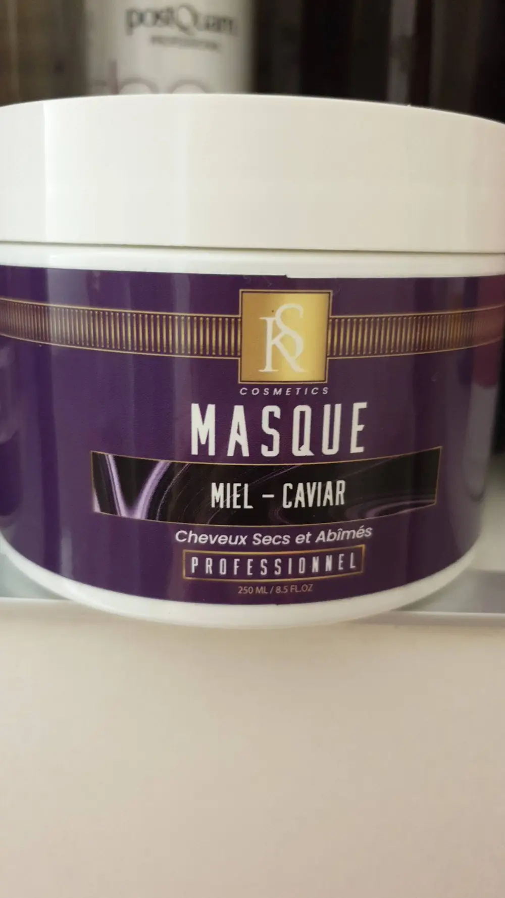 KS COSMETICS - Cheveux secs et abimés - Masque miel caviar 