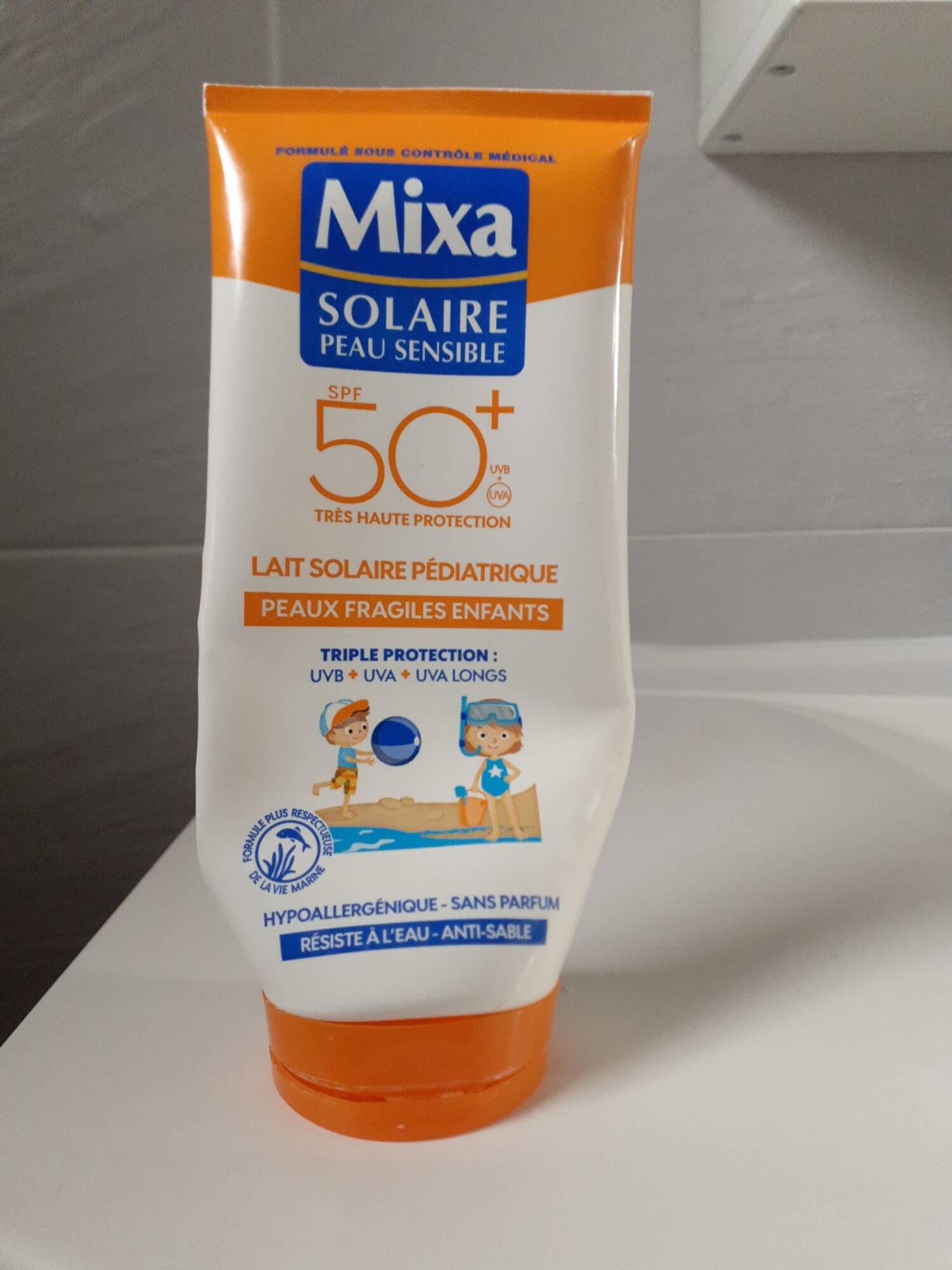 MIXA - Solaire peau sensible - Lait solaire pédiatrique SPF 50+