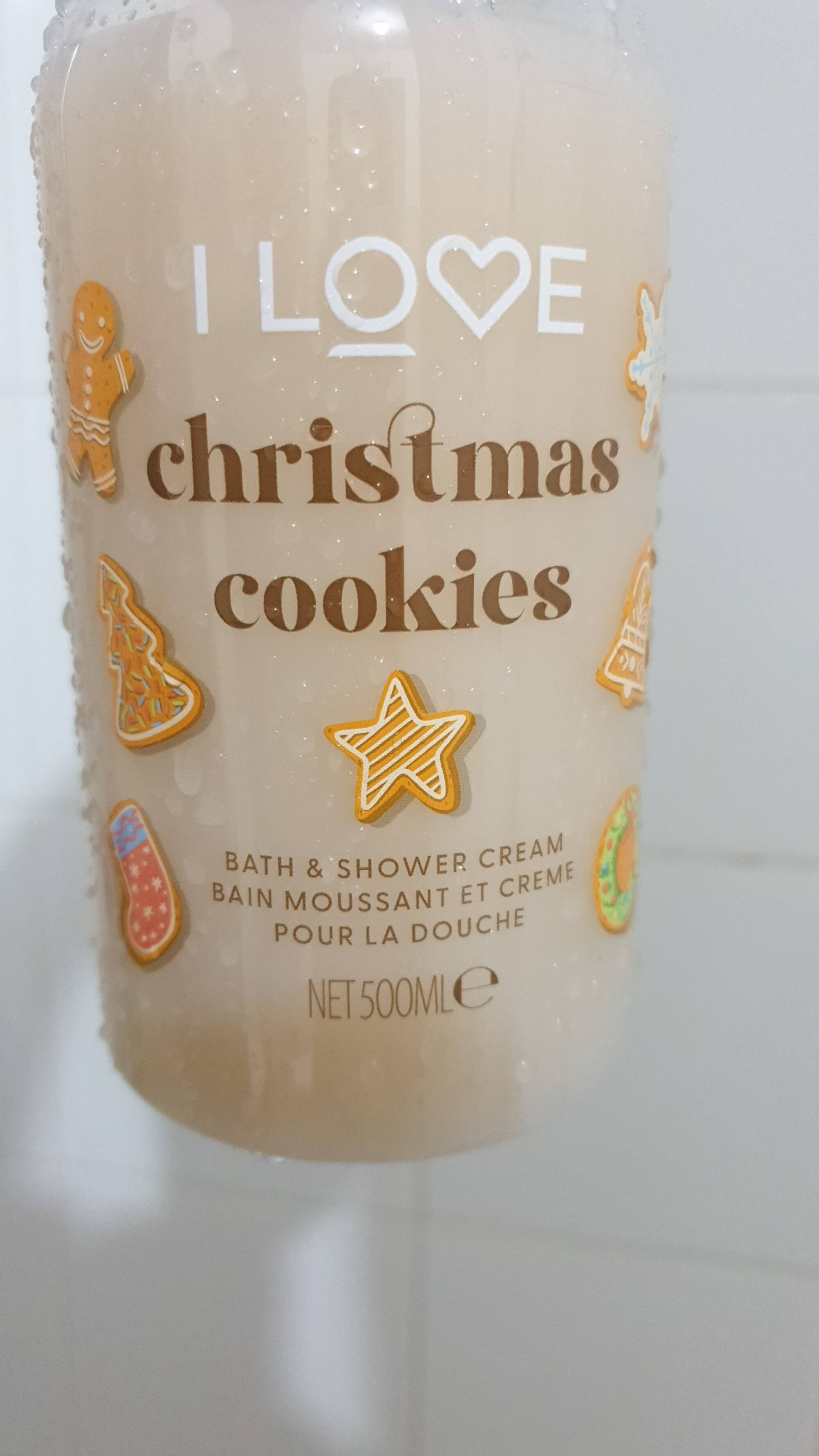 I LOVE... - Christmas cookies - Bain moussant et crème pour la douche