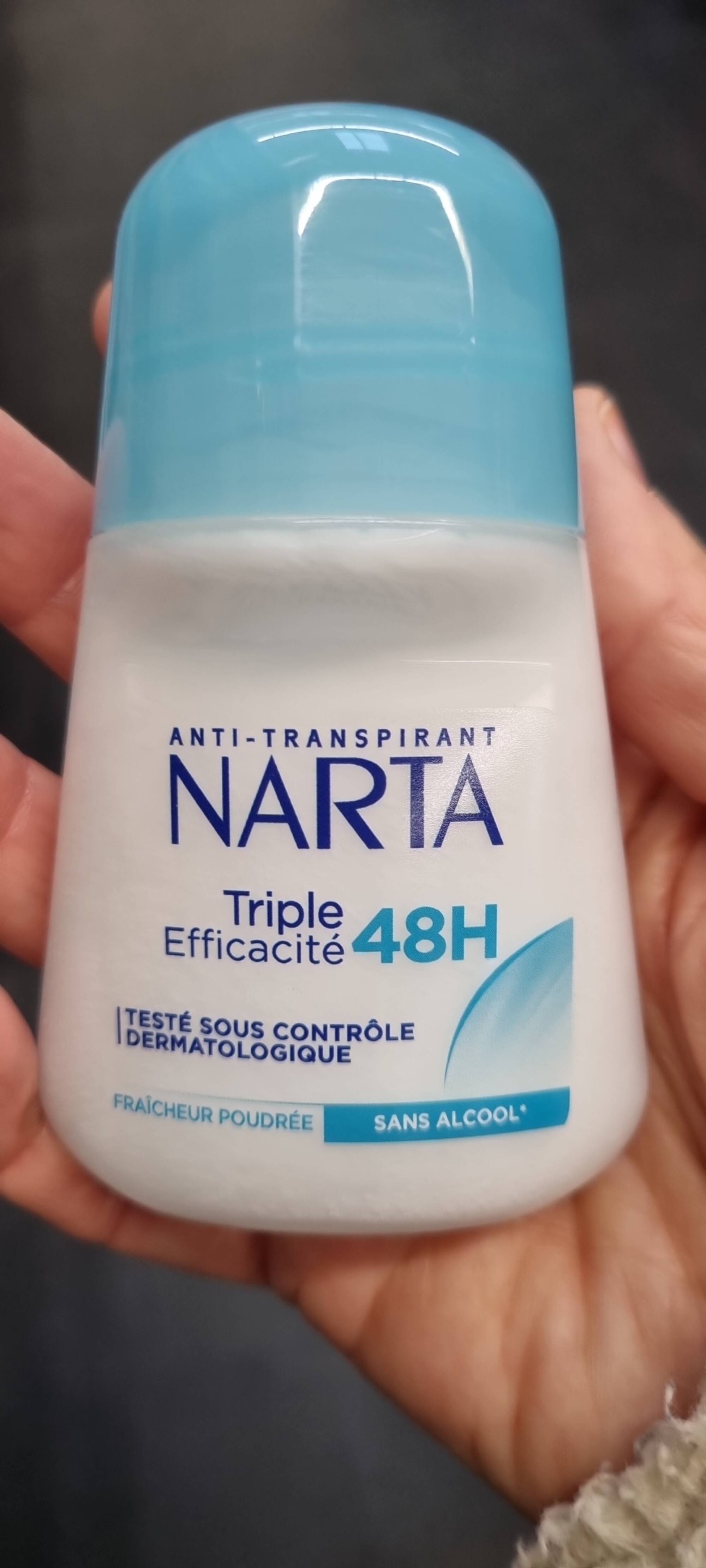 NARTA - Anti-transpirant triple éfficacité 48h
