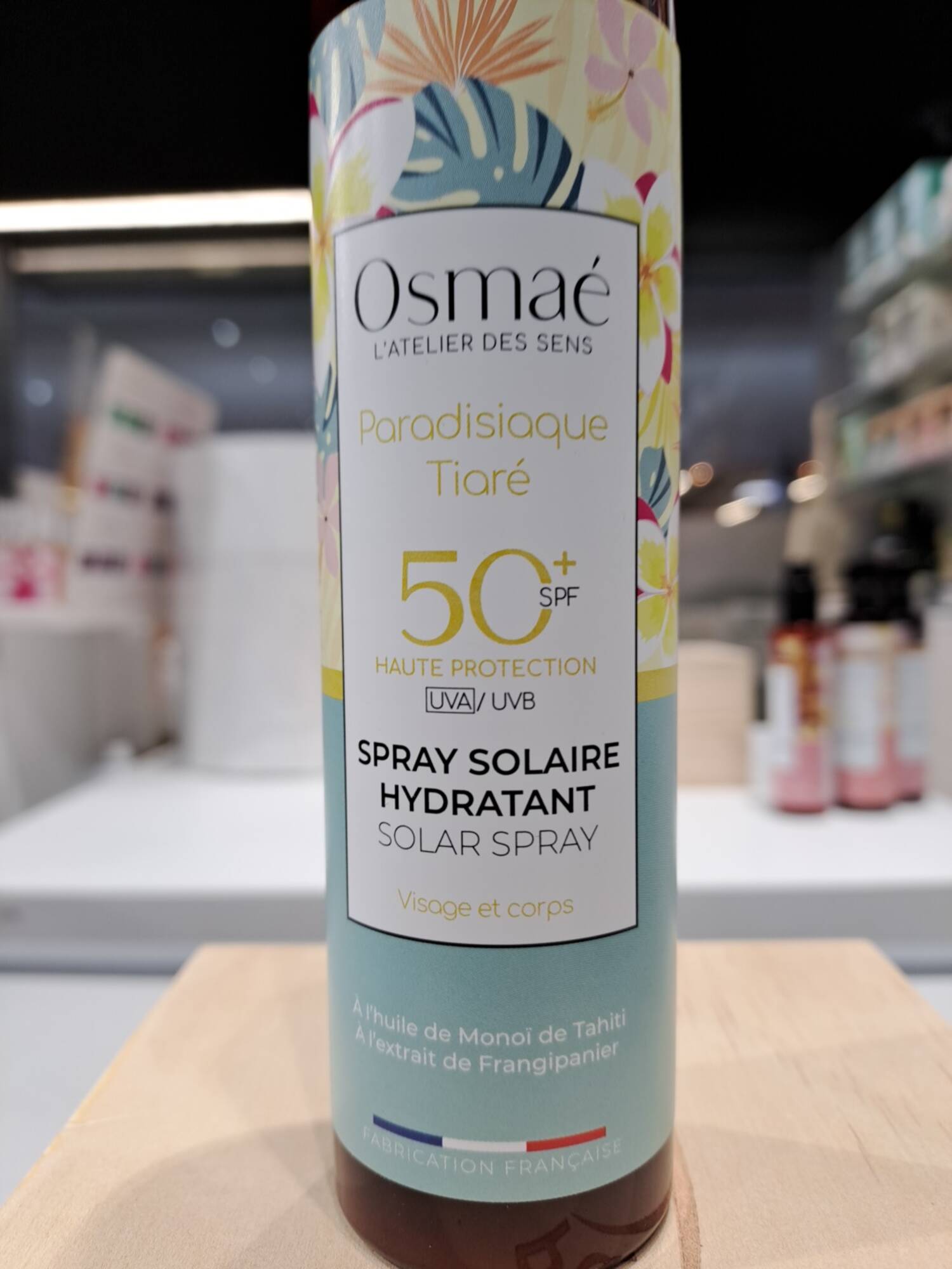 OSMAE - Paradisiaque tiaré - Spray solaire hydratant SPF 50+