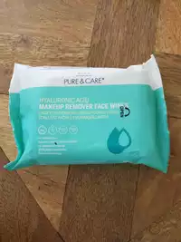 PURE & CARE - Hyaluronic acid - Makeup remover face wipes 