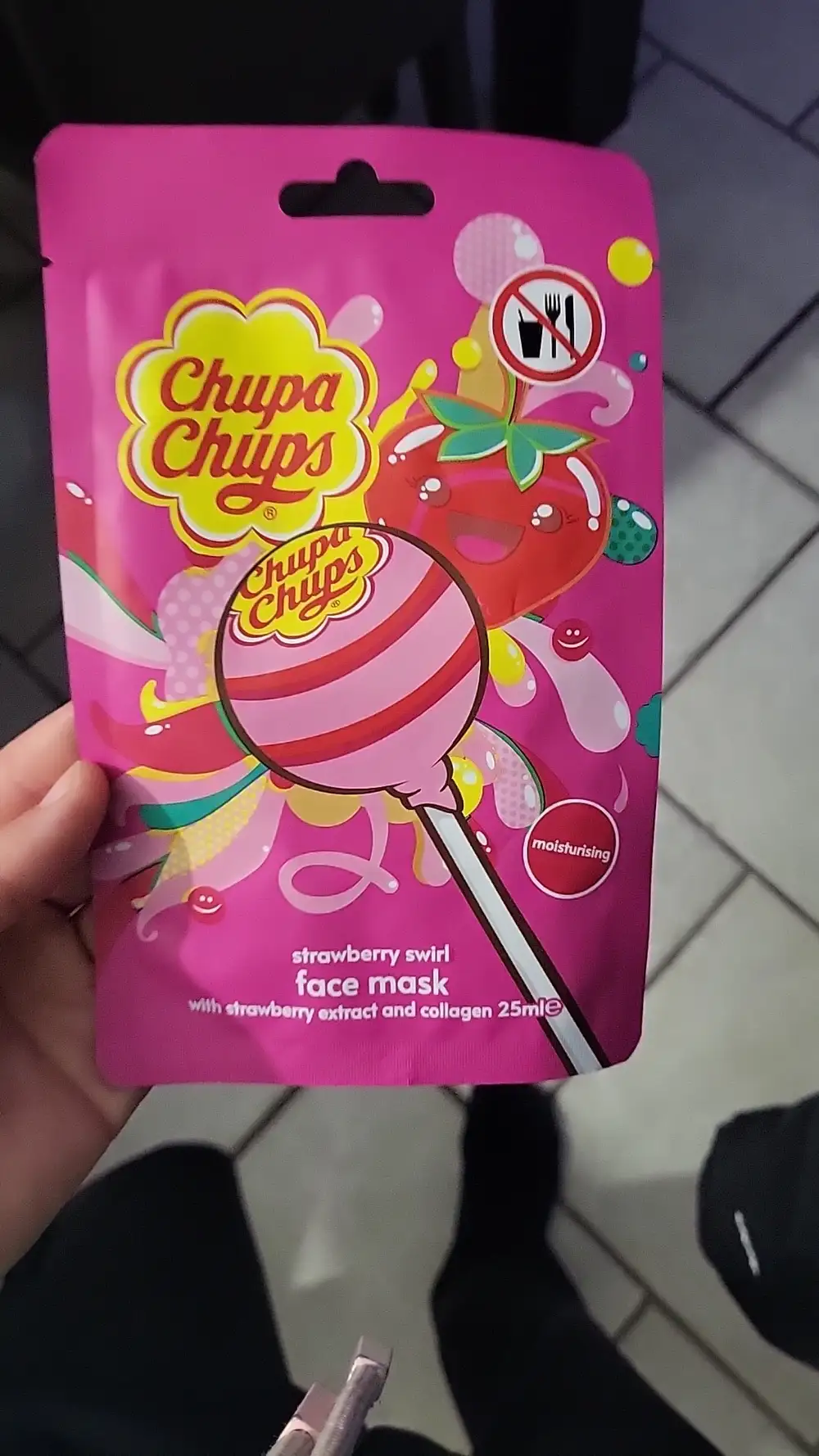 CHUPA CHUPS - Strawberry swirl face mask