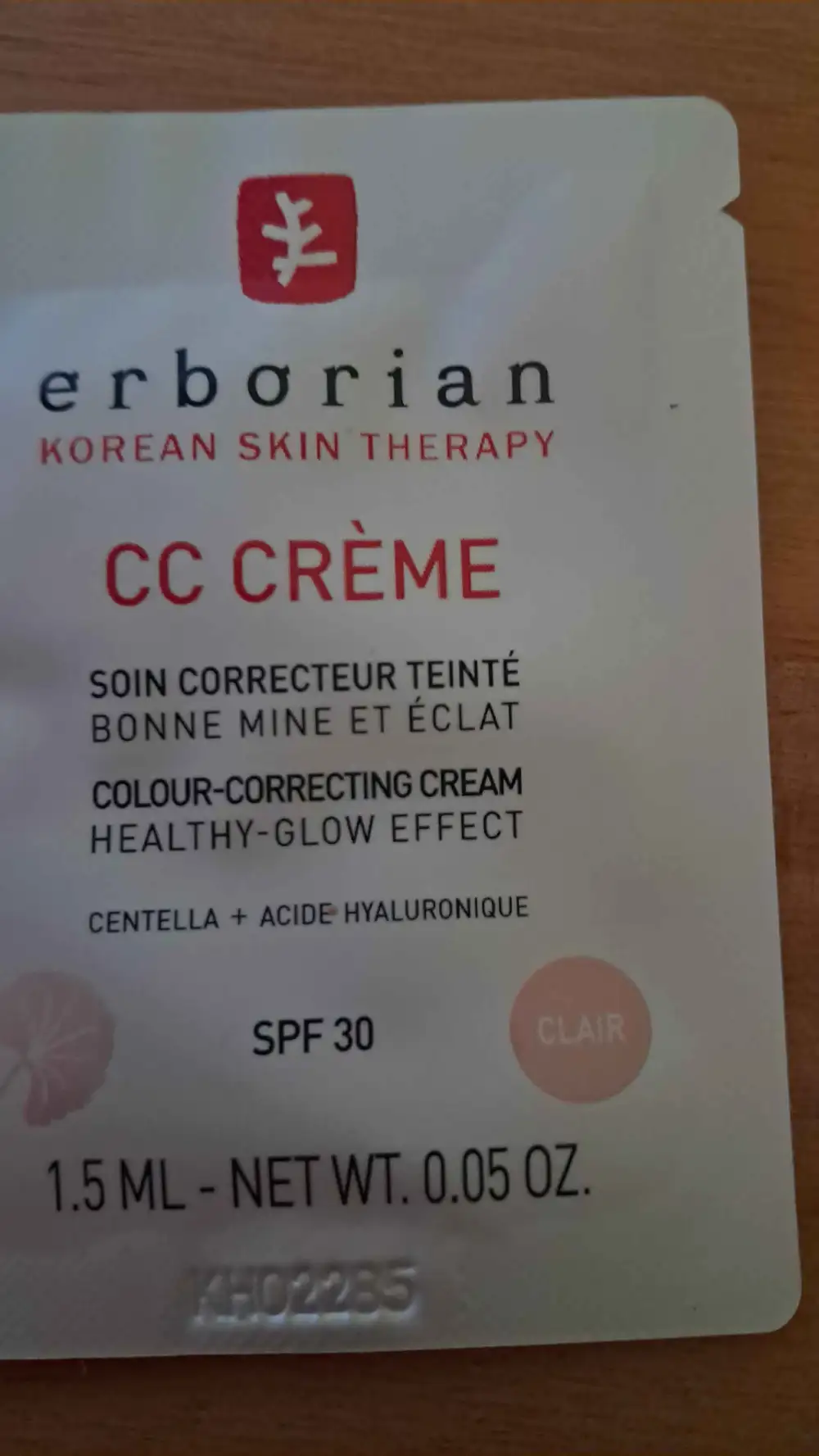 ERBORIAN - CC Crème SPF 30 clair