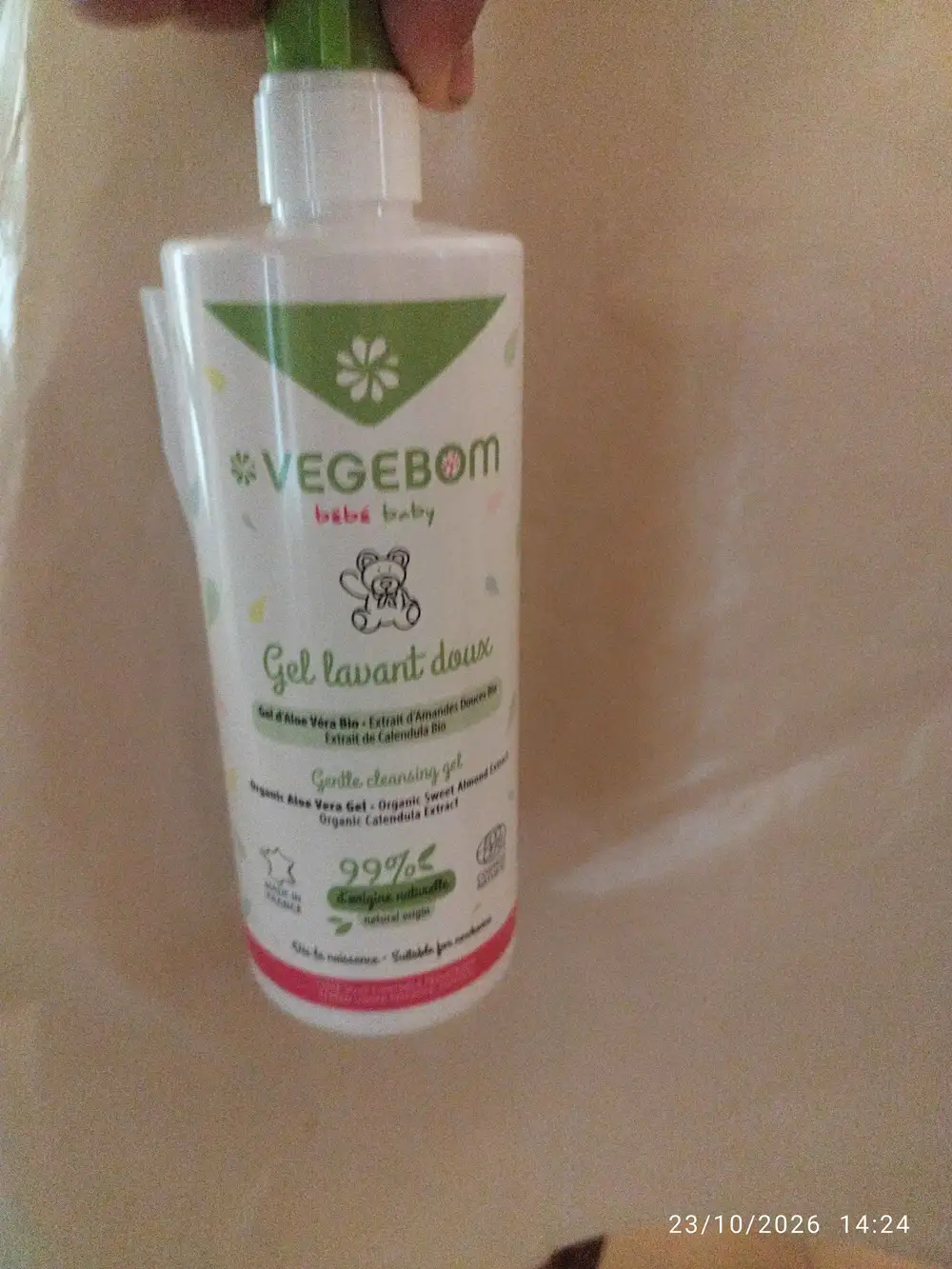 VÉGÉBOM - Gel lavant doux bébé