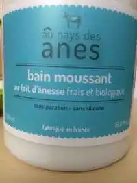 AU PAYS DES ÂNES - Bain moussant au lait d'ânesse frais et biologique