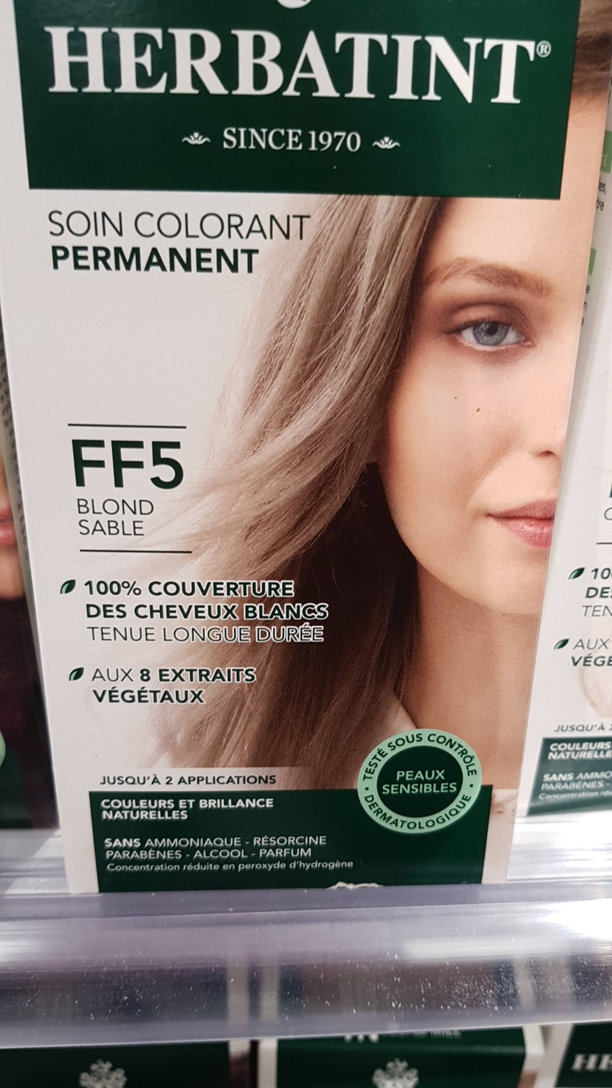 HERBATINT - Soin colorant permanent FF5 blond sable 