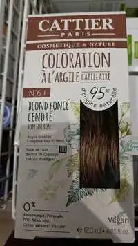 CATTIER PARIS - Coloration à l'argile n°6 blond foncé cendré