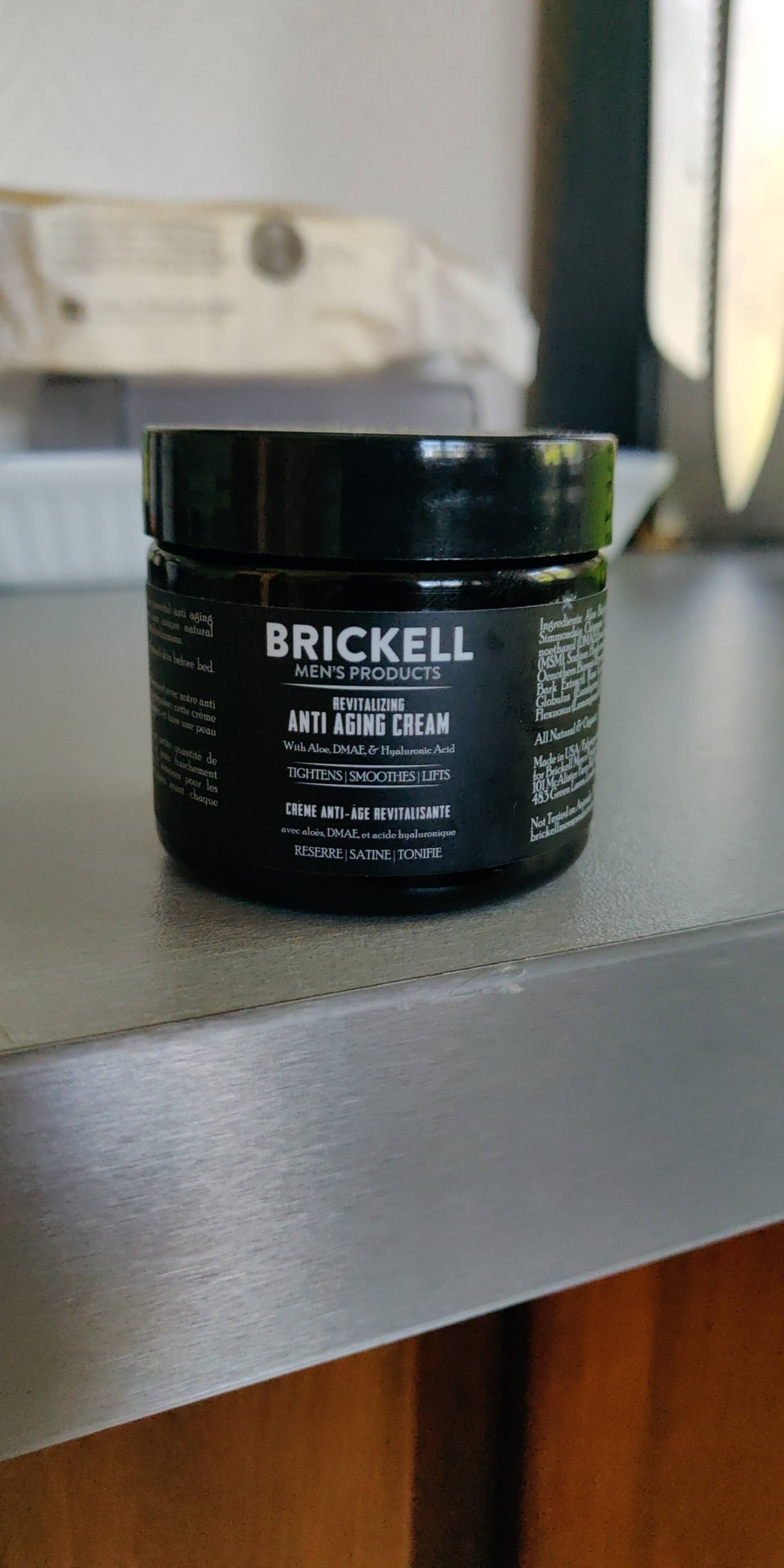 BRICKELL - Men's products - Crème anti-âge revitalisante