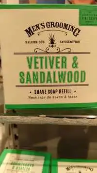 THE SCOTTISH FINE SOAPS COMPANY - Vetiver & Sandalwood - Recharge de savon à raser