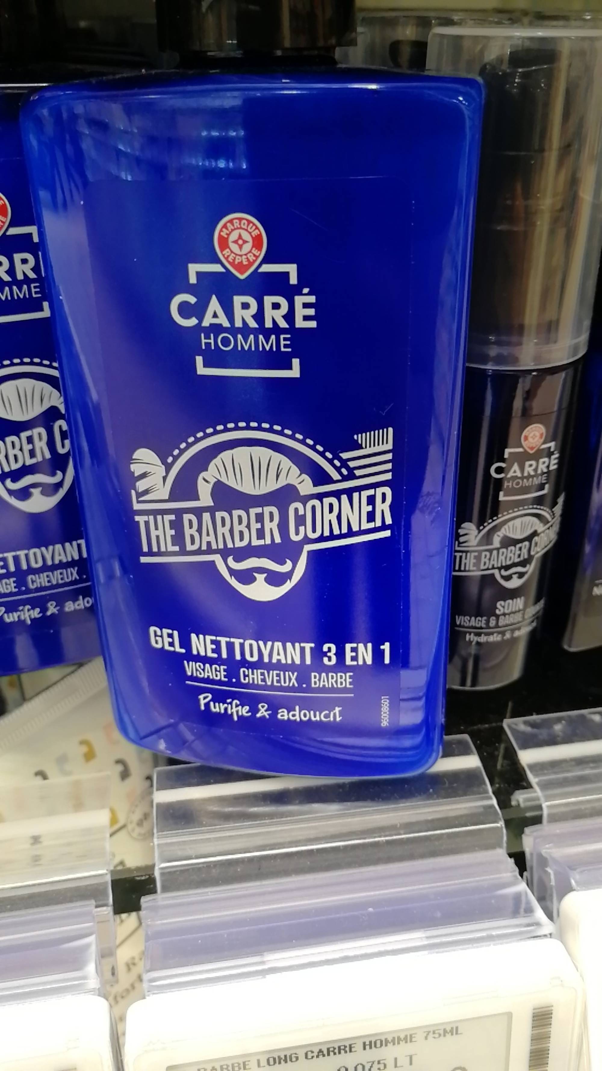MARQUE REPÈRE - Carré homme the barber corner - Gel nettoyant 3 en 1