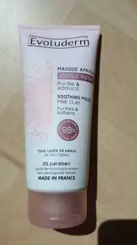 EVOLUDERM - Argile rose - Masque apaisant