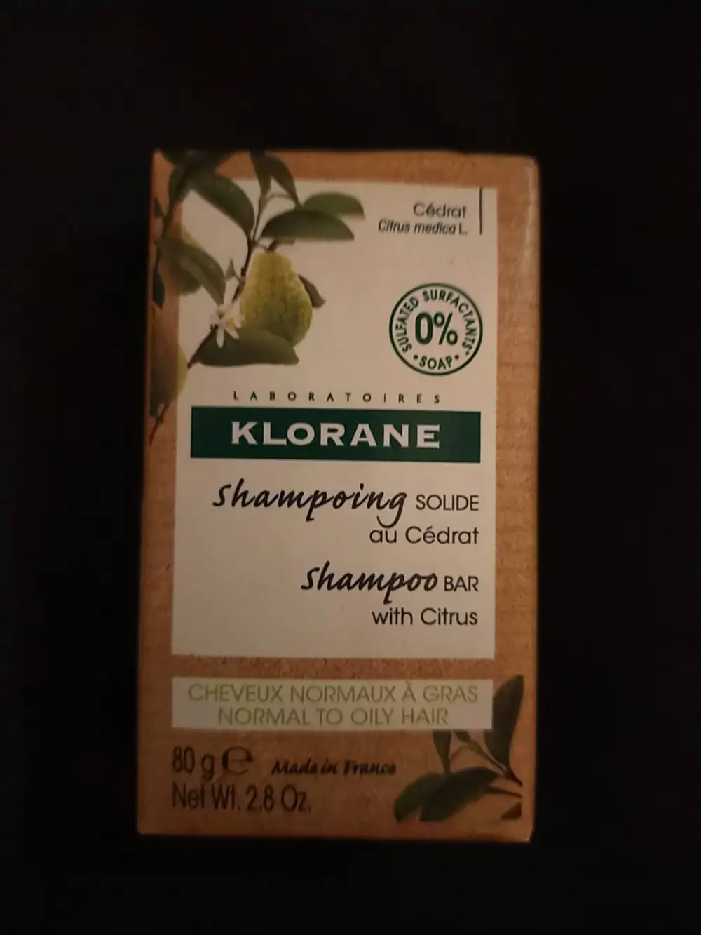 KLORANE - Shampooing solide au cédrat 