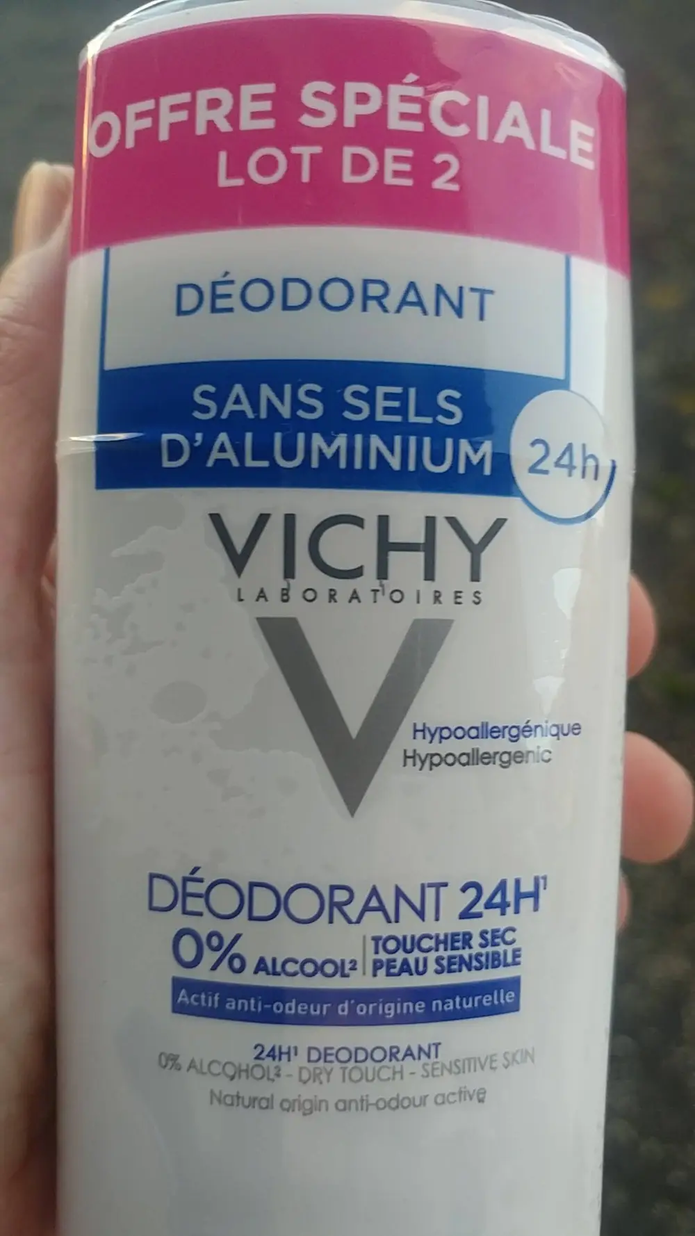 VICHY - Déodorant 24h sans sels d'aluminium