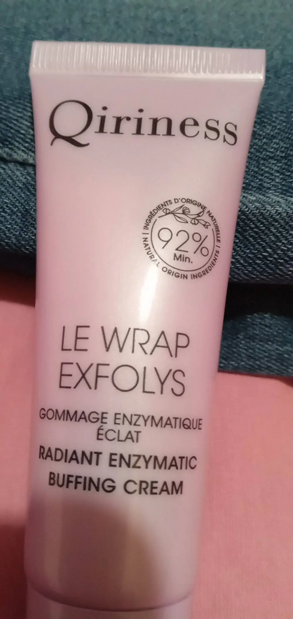 QIRINESS - Le wrap exfolys - Gommage enzymatique éclat