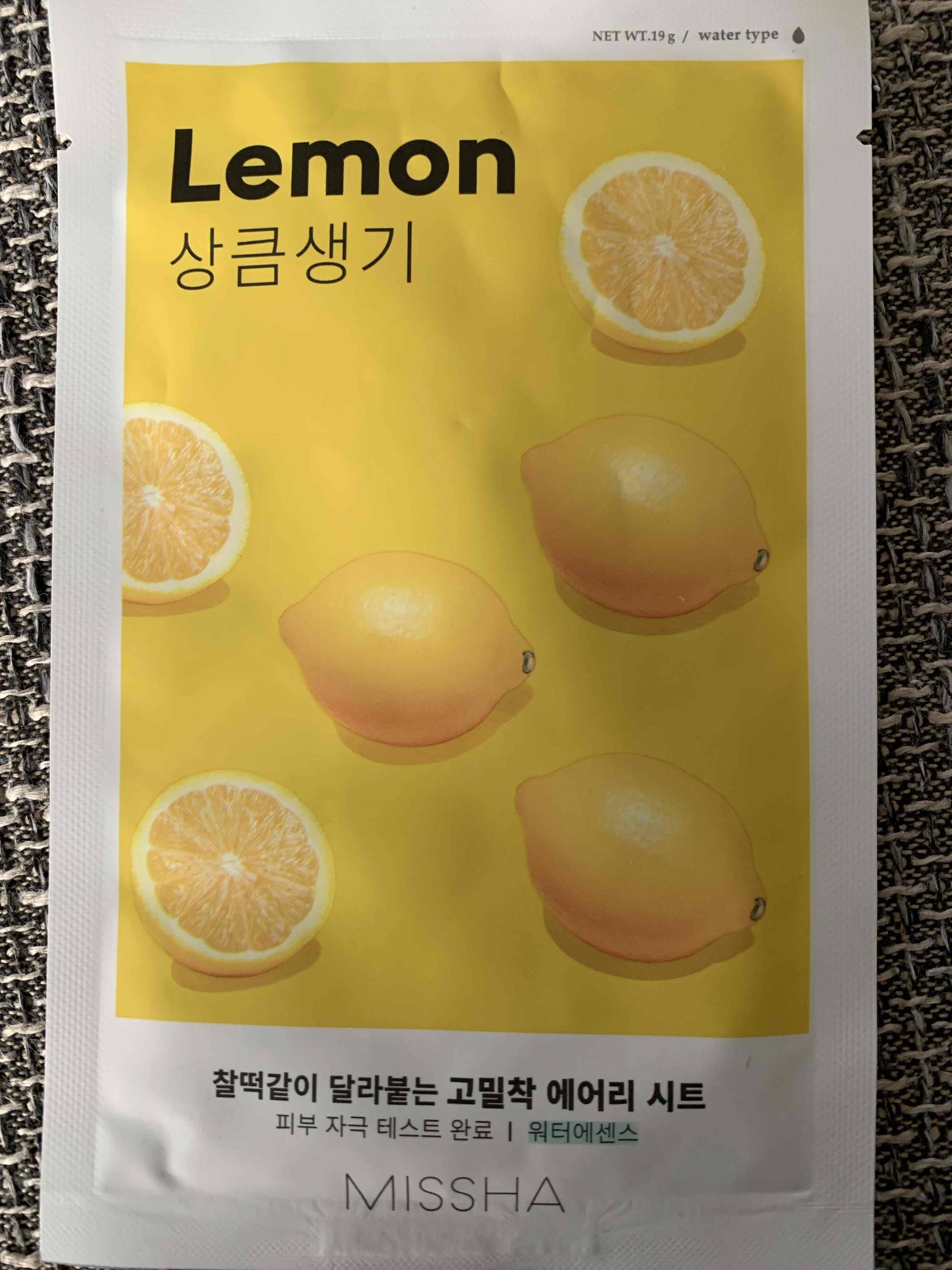 MISSHA - Lemon - Airy fit sheet mask