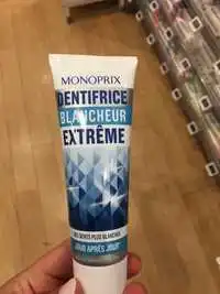 MONOPRIX - Dentifrice blancheur extrême