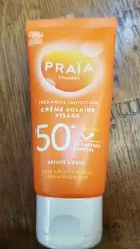 PRAÏA - Crème solaire visage SPF 50+