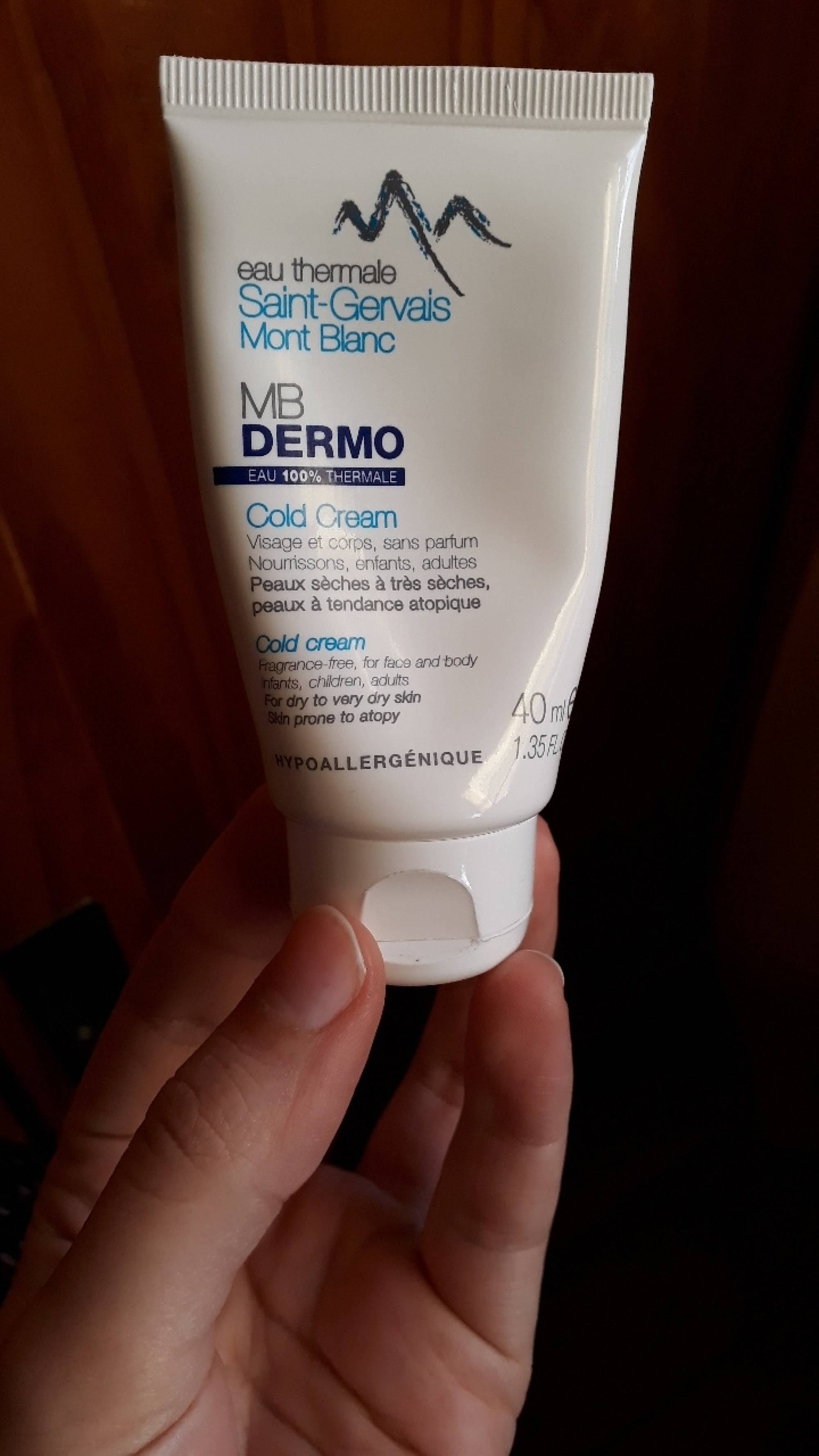 SAINT-GERVAIS MONT BLANC - MB Dermo - Cold cream