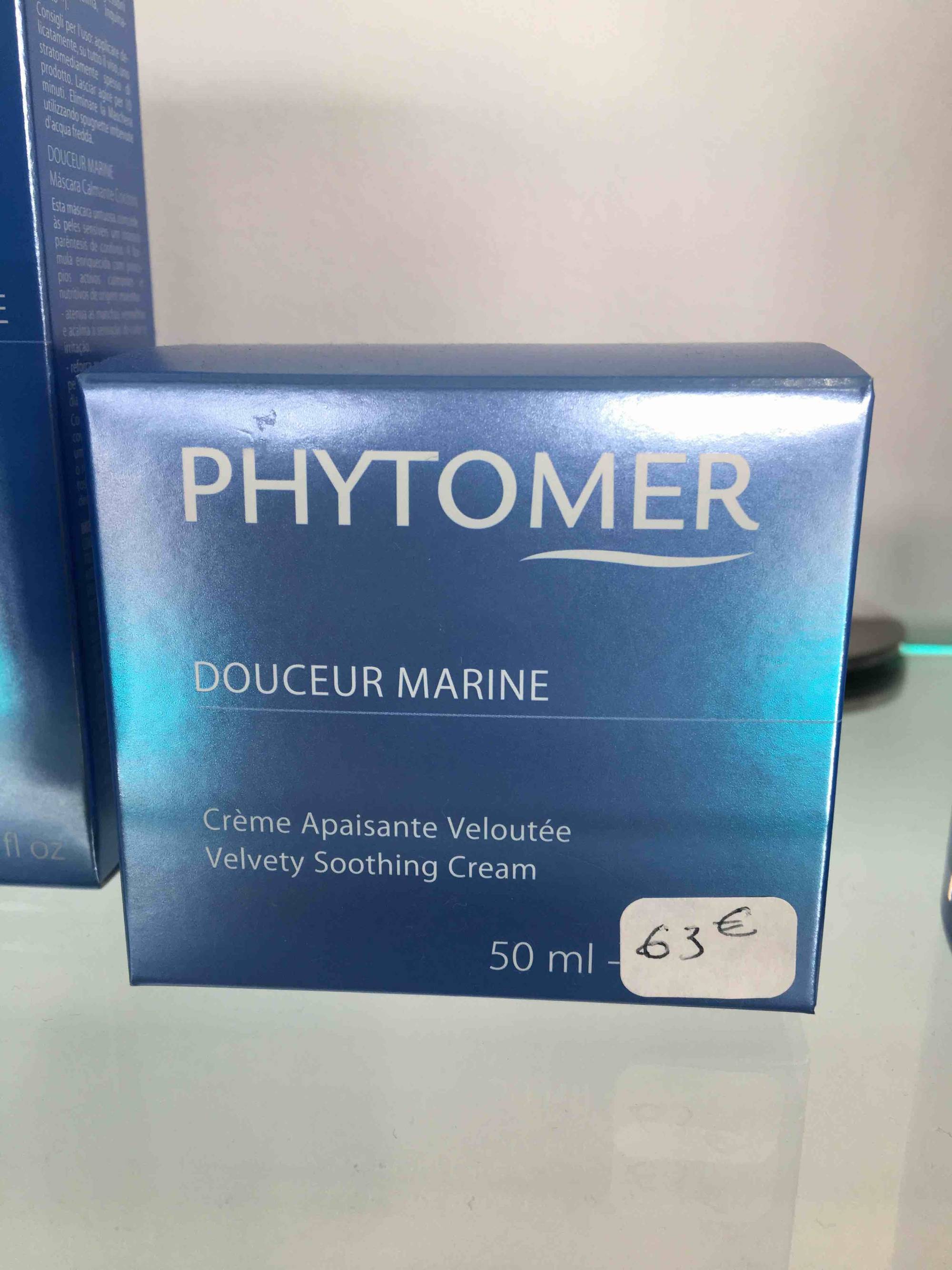 PHYTOMER - Douceur marine - Crème apaisante veloutée