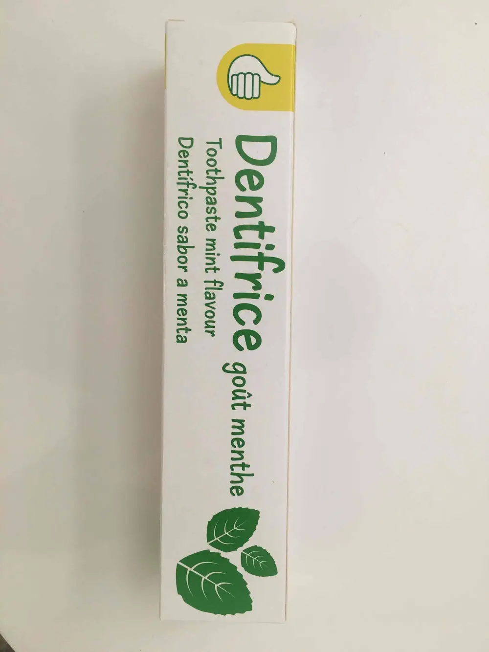 AUCHAN - Dentifrice goût menthe