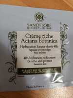 SANOFLORE - Creme riche aciana botanica