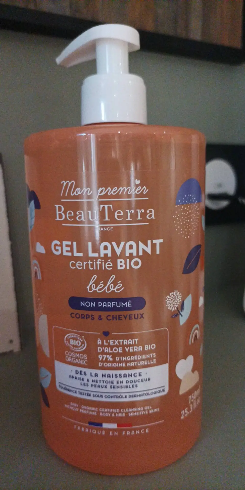 BEAUTERRA - Mon premier - Gel lavant bébé non parfumé