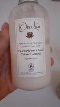 LOREN KADI - Après-shampooing nourrissant henné aloevera rose thé vert-arnica