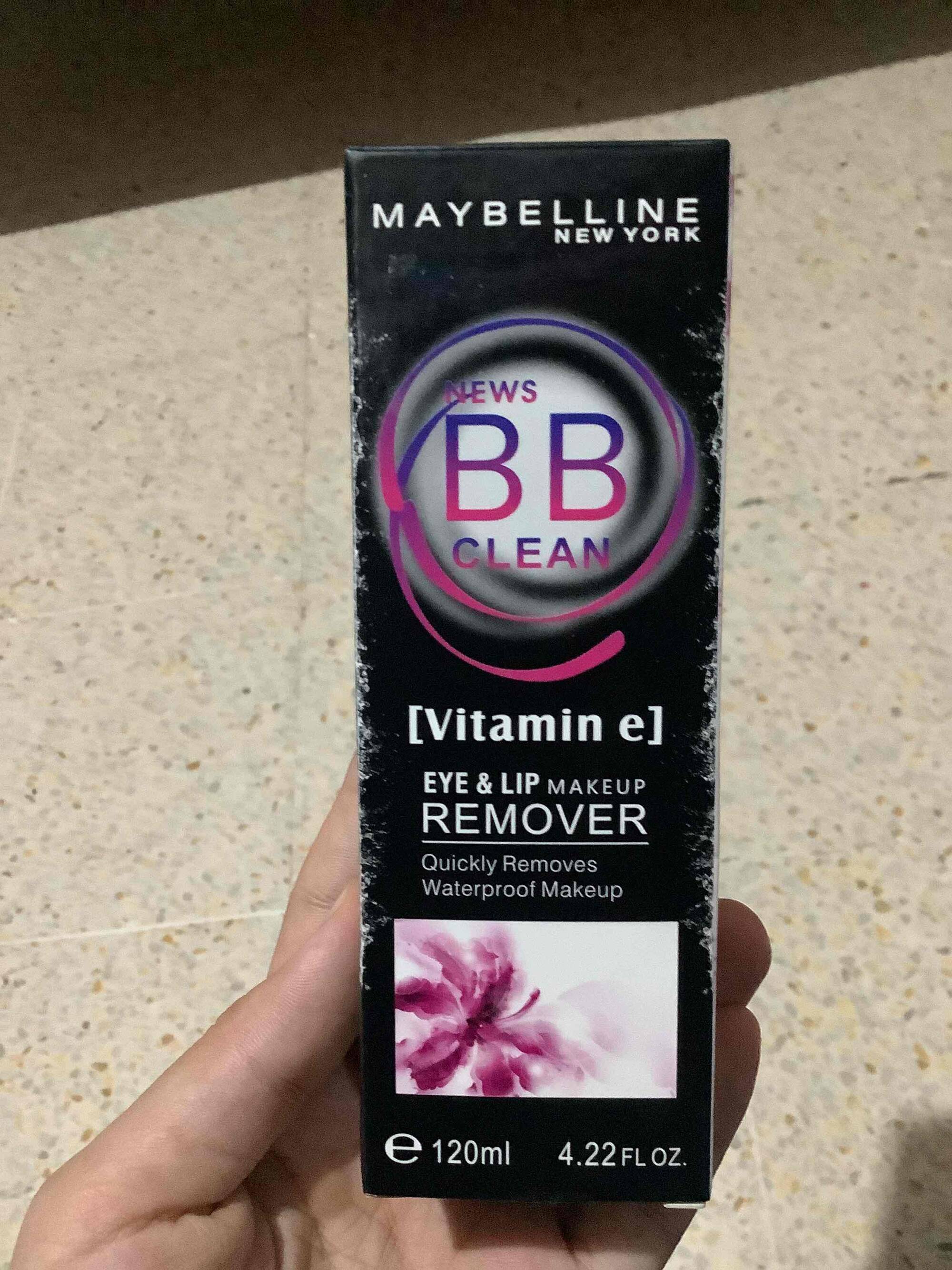 MAYBELLINE - BB clean - Eye & lip makeup remover