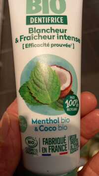 JE SUIS BIO - Menthol & coco bio - Dentifrice
