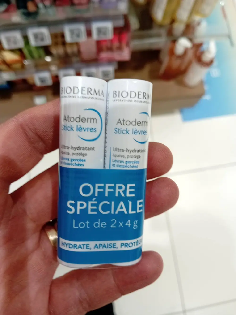 BIODERMA - Atodem stick lèvres - Ultra hydratant 