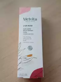 MELVITA - L'Or rose - Huile sèche lift pro fermeté corps