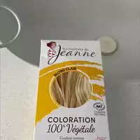 LES COULEURS DE JEANNE - Coloration 100% végétale blond clair