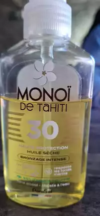 PARASOL - Monoï de Tahiti - Huile sèche bronzage intense spf30