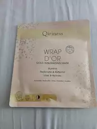QIRINESS - Wrap d'or - Gold sublimating mask