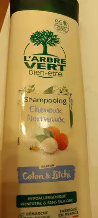 L'ARBRE VERT - Shampooing cheveux normaux coton & litchi