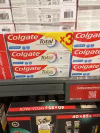 COLGATE - Total active prévention - Dentifrice blancheur