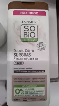 SO'BIO ÉTIC - Douche crème surgras à l'huile de coco bio