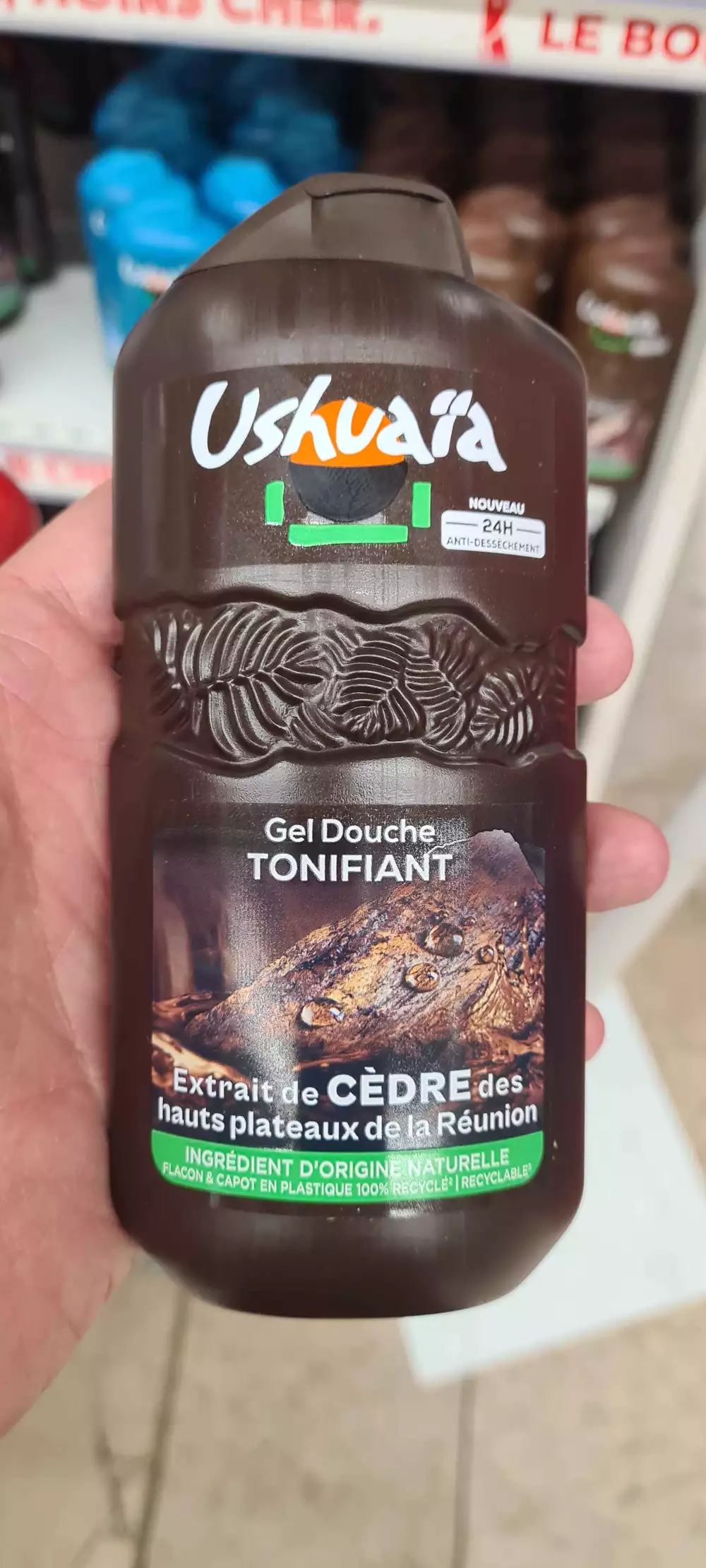 USHUAÏA - Gel douche tonifiant extrait de cèdre 