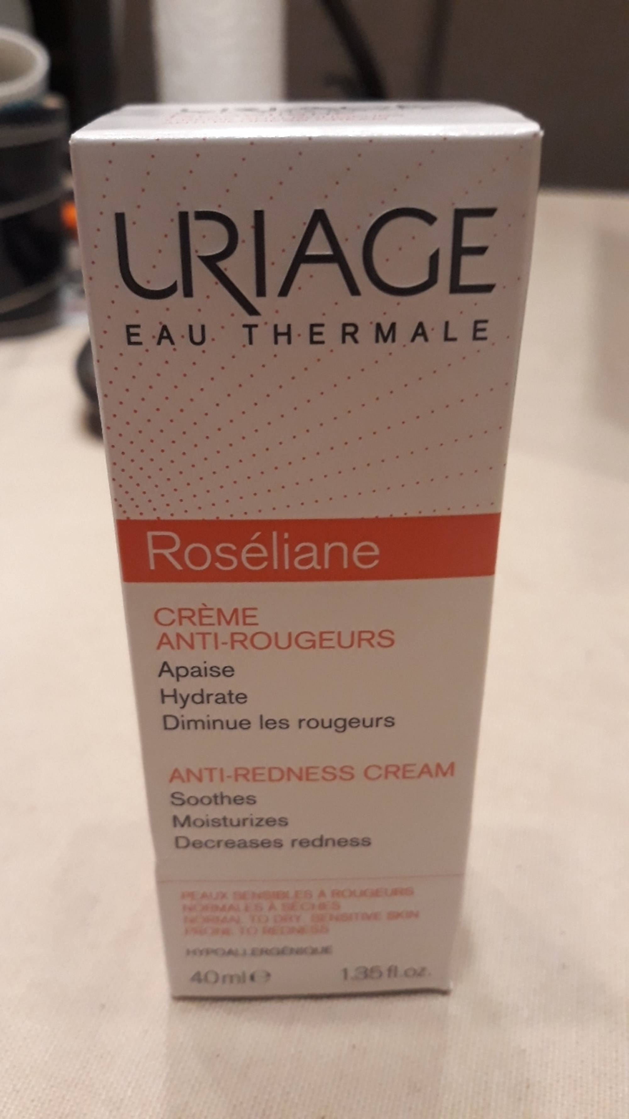 URIAGE - Roséliane - Crème anti-rougeurs peaux sensibles