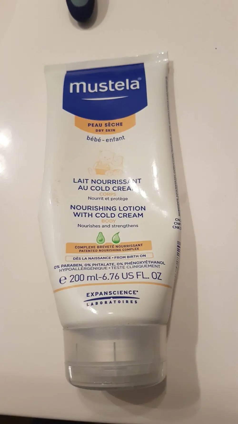 MUSTELA - Bébé - Lait nourrissant au cold cream 