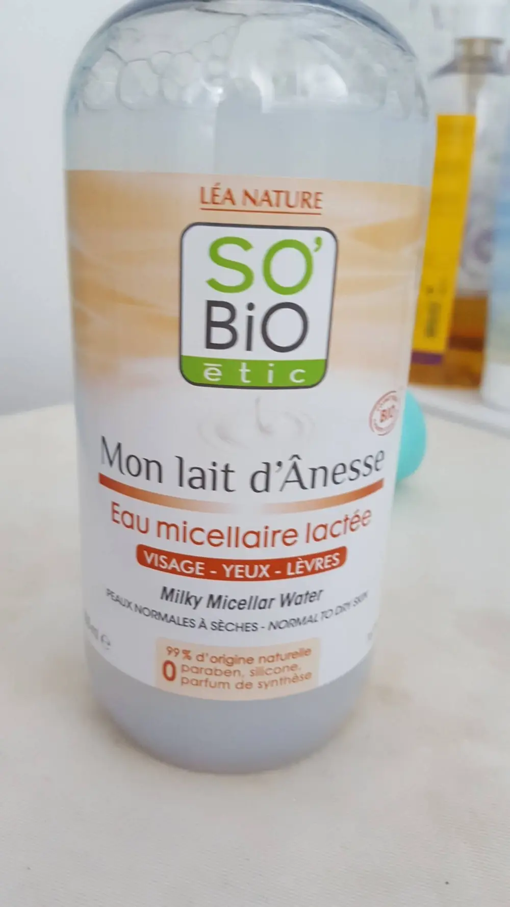 SO'BIO ÉTIC - Mon lait d'Ânesse - Eau micellaire lactée